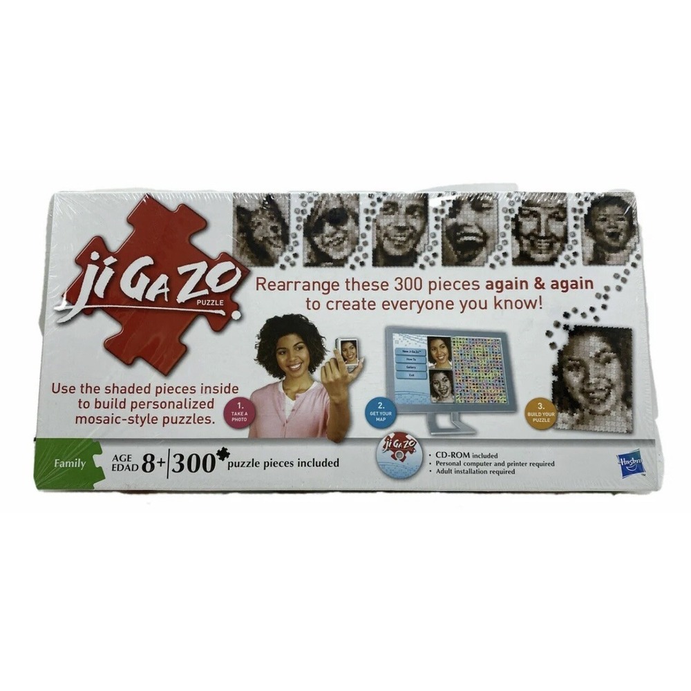 JI Ga Zo‎ 300 Piece Puzzle CD-ROM included 2010 Hasbro New/Factory Sealed!